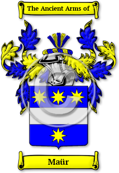 Maür Family Crest Download (jpg) Legacy Series - 150 DPI