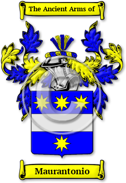 Maurantonio Family Crest Download (jpg) Legacy Series - 150 DPI