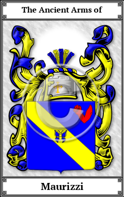 Maurizzi Family Crest Download (JPG)  Book Plated - 150 DPI