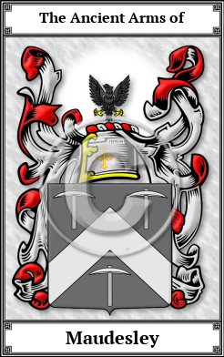 Maudesley Family Crest Download (JPG) Book Plated - 600 DPI