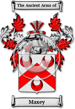 Maxey Family Crest Download (jpg) Legacy Series - 150 DPI