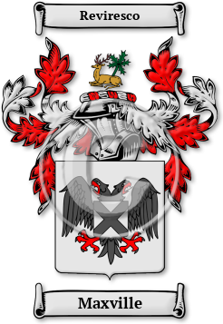 Maxville Family Crest Download (jpg) Legacy Series - 150 DPI