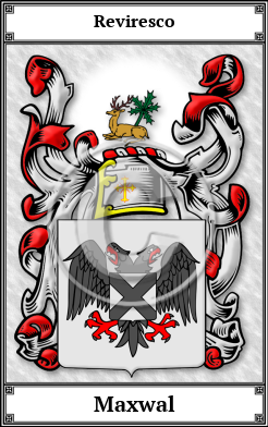 Maxwal Family Crest Download (JPG) Book Plated - 600 DPI