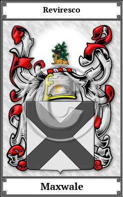 Maxwale Family Crest Download (JPG) Book Plated - 600 DPI