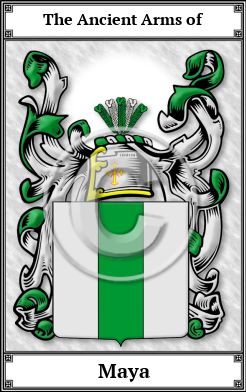 Maya Family Crest Download (JPG) Book Plated - 600 DPI