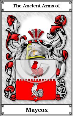 Maycox Family Crest Download (JPG) Book Plated - 600 DPI