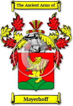 Mayerhoff Family Crest Download (jpg) Legacy Series - 150 DPI
