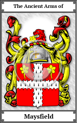 Maysfield Family Crest Download (JPG) Book Plated - 600 DPI