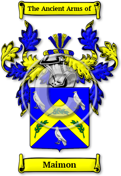 Maimon Family Crest Download (jpg) Legacy Series - 150 DPI