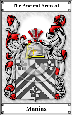 Manias Family Crest Download (JPG)  Book Plated - 150 DPI