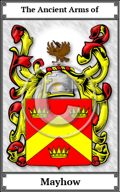 Mayhow Family Crest Download (JPG)  Book Plated - 150 DPI