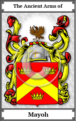 Mayoh Family Crest Download (JPG)  Book Plated - 150 DPI