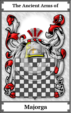 Majorga Family Crest Download (JPG)  Book Plated - 150 DPI