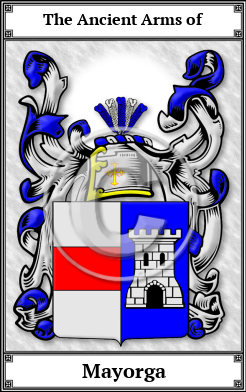 Mayorga Family Crest Download (JPG)  Book Plated - 150 DPI