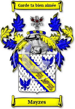 Mayzes Family Crest Download (JPG) Legacy Series - 600 DPI