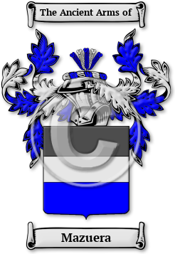 Mazuera Family Crest Download (jpg) Legacy Series - 150 DPI