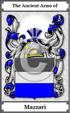 Mazzari Family Crest Download (JPG)  Book Plated - 150 DPI