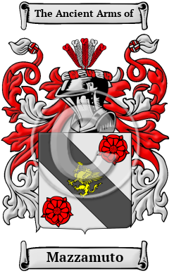 Mazzamuto Family Crest Download (JPG) Heritage Series - 300 DPI