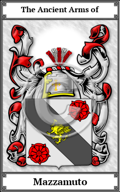 Mazzamuto Family Crest Download (JPG)  Book Plated - 150 DPI