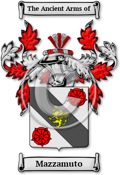 Mazzamuto Family Crest Download (jpg) Legacy Series - 150 DPI
