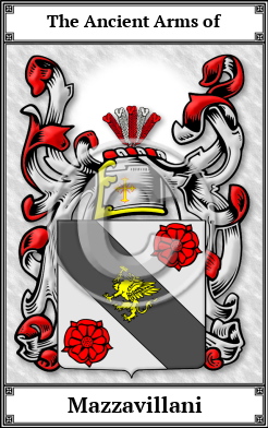 Mazzavillani Family Crest Download (JPG)  Book Plated - 150 DPI