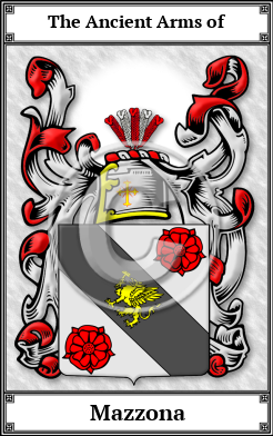 Mazzona Family Crest Download (JPG)  Book Plated - 150 DPI