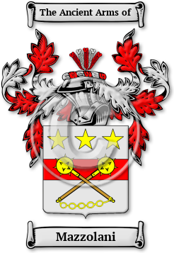 Mazzolani Family Crest Download (jpg) Legacy Series - 150 DPI