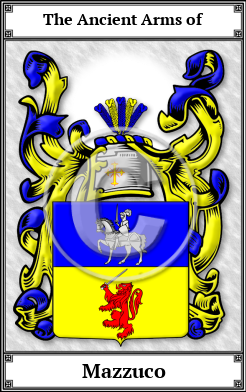 Mazzuco Family Crest Download (JPG)  Book Plated - 150 DPI