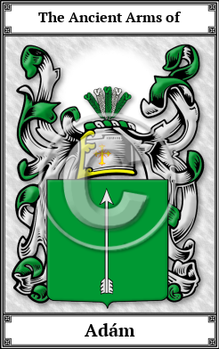 Adám Family Crest Download (JPG)  Book Plated - 150 DPI