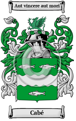 Cabé Family Crest Download (JPG) Heritage Series - 300 DPI