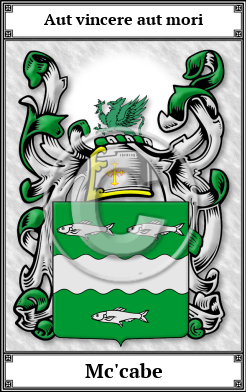 Mc'cabe Family Crest Download (JPG)  Book Plated - 150 DPI