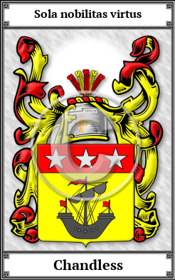 Chandless Family Crest Download (JPG)  Book Plated - 150 DPI