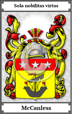 McCanless Family Crest Download (JPG)  Book Plated - 150 DPI