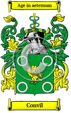 Convil Family Crest/Coat of Arms