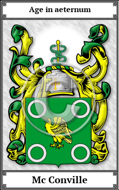 Mc Conville Family Crest Download (JPG)  Book Plated - 150 DPI