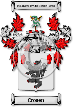 Crosen Family Crest Download (jpg) Legacy Series - 150 DPI