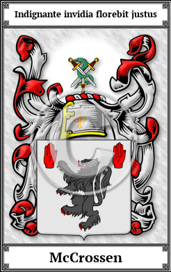 McCrossen Family Crest Download (JPG)  Book Plated - 150 DPI