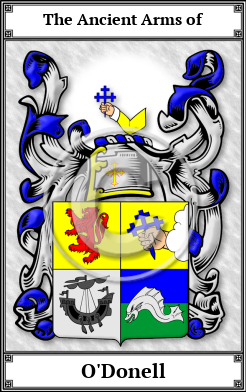 O'Donell Family Crest Download (JPG) Book Plated - 600 DPI
