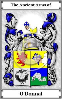 O'Donnal Family Crest Download (JPG)  Book Plated - 150 DPI