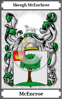McEncroe Family Crest Download (JPG)  Book Plated - 150 DPI