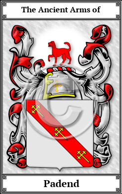 Padend Family Crest Download (JPG) Book Plated - 600 DPI