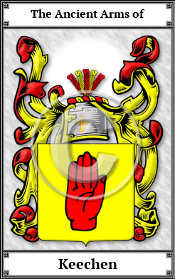 Keechen Family Crest Download (JPG)  Book Plated - 150 DPI