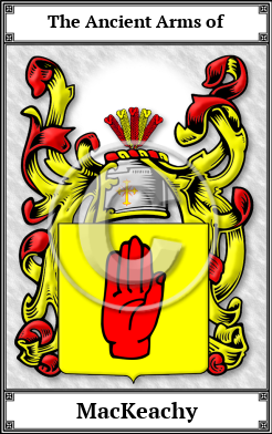 MacKeachy Family Crest Download (JPG)  Book Plated - 150 DPI