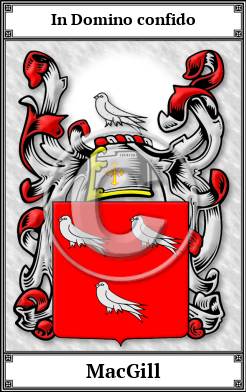 MacGill Family Crest Download (JPG) Book Plated - 600 DPI