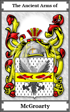 McGroarty Family Crest Download (JPG)  Book Plated - 150 DPI