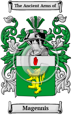 Magennis Family Crest Download (JPG) Heritage Series - 600 DPI