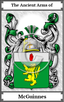 McGuinnes Family Crest Download (JPG)  Book Plated - 150 DPI