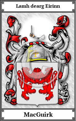 MacGuirk Family Crest Download (JPG)  Book Plated - 150 DPI