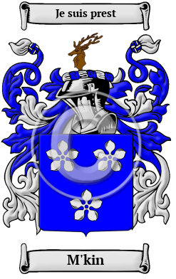 M'kin Family Crest/Coat of Arms