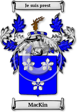 MacKin Family Crest Download (jpg) Legacy Series - 150 DPI